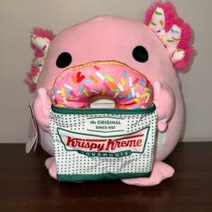 Snackles Series 2 Axolotl Abbie with Krispy Kreme Donut 18-inch Plush